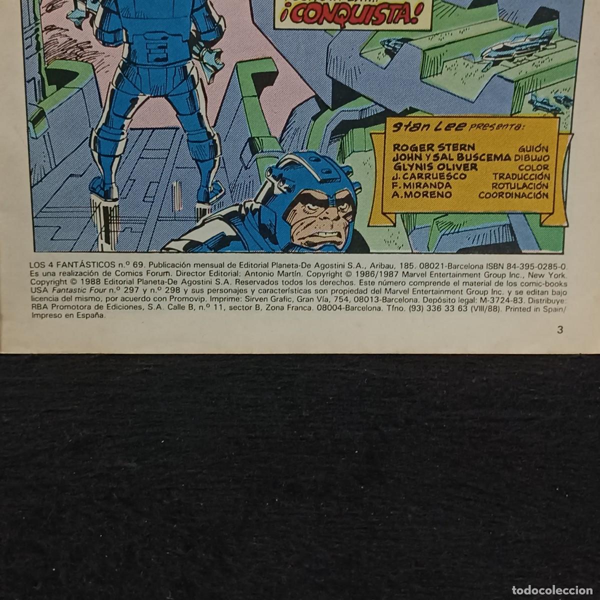 C&oacute;mics: LOS 4 FANT&Aacute;STICOS - N&ordm; 69 - MARVEL COMICS - FORUM / CAA - 29.189 - Foto 4