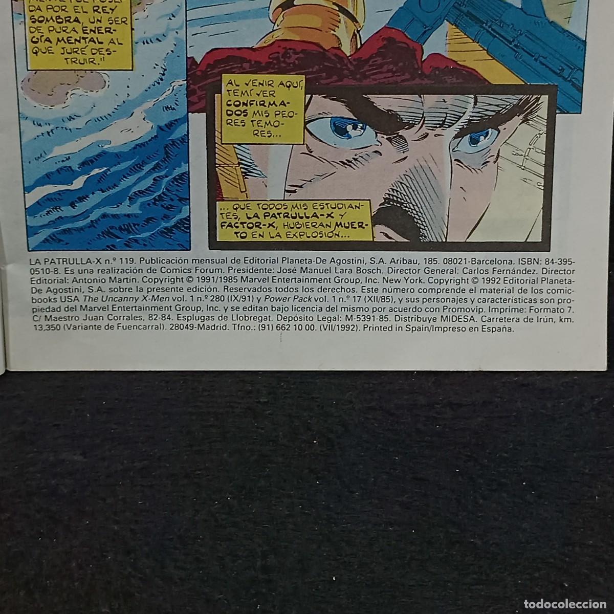 C&oacute;mics: LA PATRULLA X - N&ordm; 119 - MARVEL COMICS - FORUM / CAA - 29.190 - Foto 4