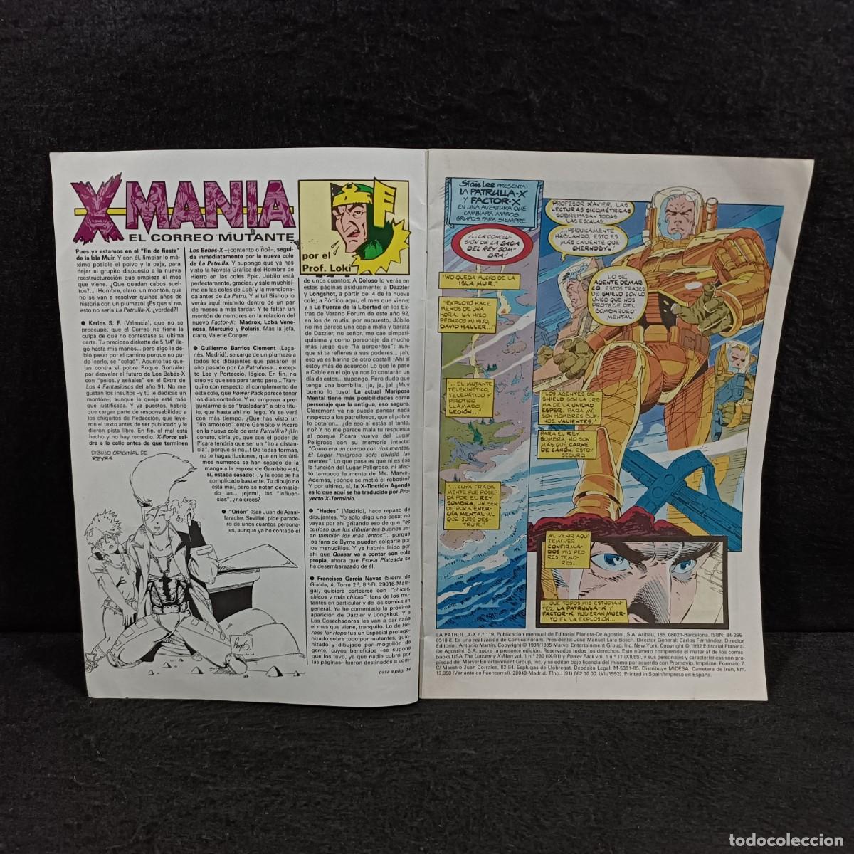 C&oacute;mics: LA PATRULLA X - N&ordm; 119 - MARVEL COMICS - FORUM / CAA - 29.190 - Foto 5