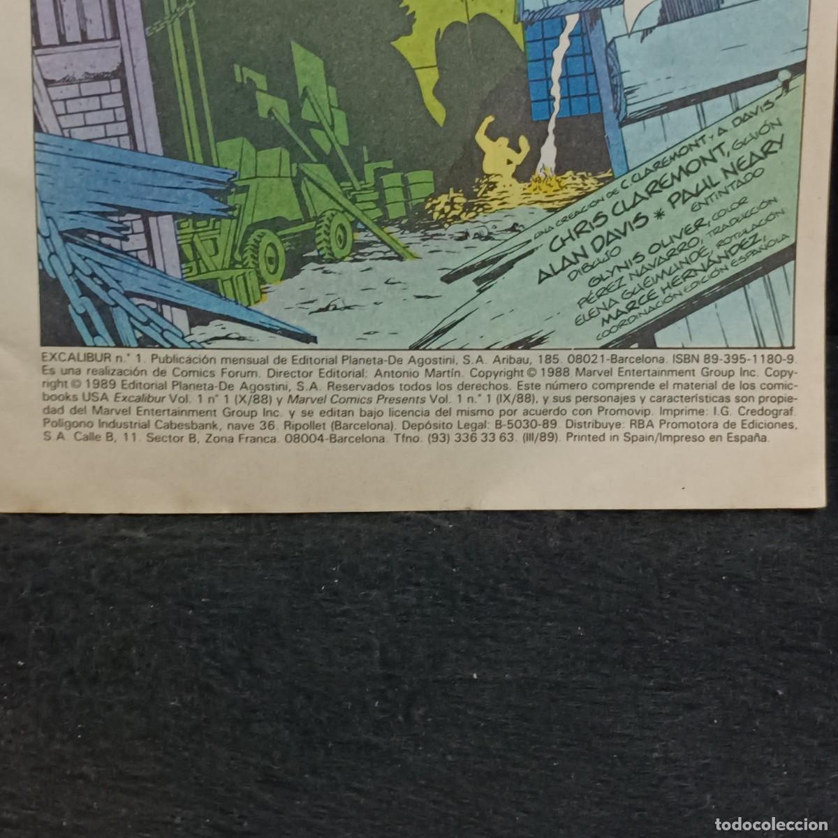 C&oacute;mics: EXCALIBUR - N&ordm; 1 - MARVEL COMICS - FORUM / CAA - 29.193 - Foto 4