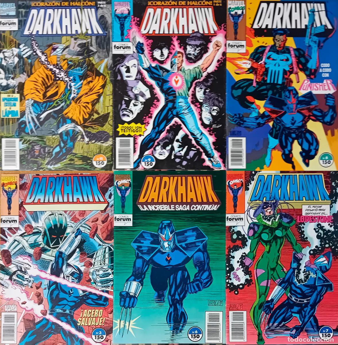 C&oacute;mics: comic DARKHAWK - N&ordm; 3 - 6 - 7 - 8 - 9 - 11 MARVEL COMICS 1993 impecables - LOTE DE 6 EJEMPLARES - Foto 1