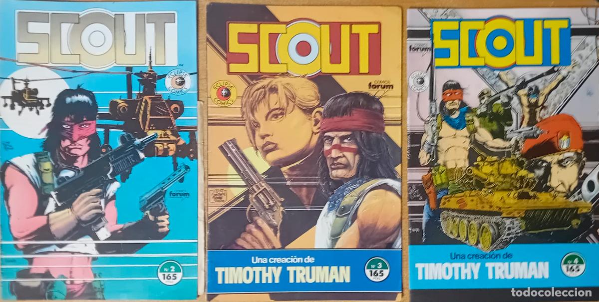 C&oacute;mics: COMIC SCOUT n&ordm; 2 - 3 - 4 bien conservado . Ed FORUM - Foto 1