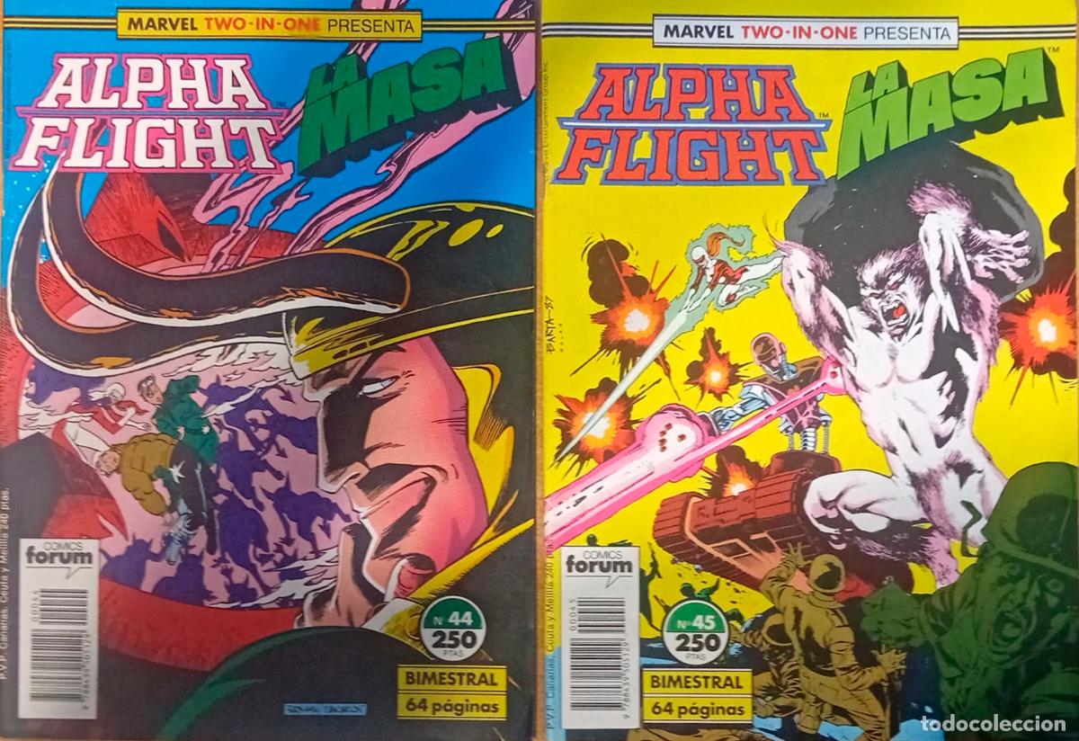 C&oacute;mics: comic ALPHA FLIGHT / LA MASA N&uacute;m 44 y 45 buen estado - Foto 1