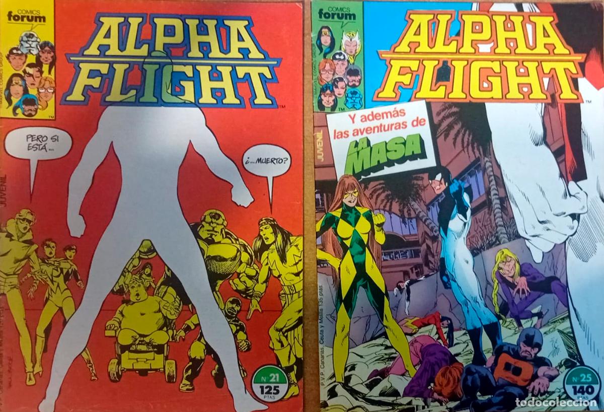 C&oacute;mics: comic ALPHA FLIGHT / LA MASA N&ordm; 21 y 25 buen estado - Foto 1