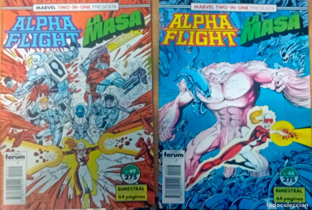 C&oacute;mics: comic ALPHA FLIGHT / LA MASA N&ordm; 48 y 49 buen estado - Foto 1