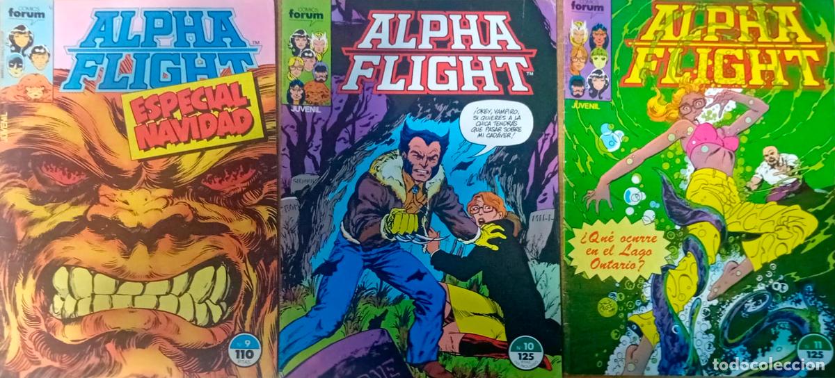 C&oacute;mics: comic ALPHA FLIGHT / LA MASA N&ordm; 9 - 10 y 11 buen estado - Foto 1