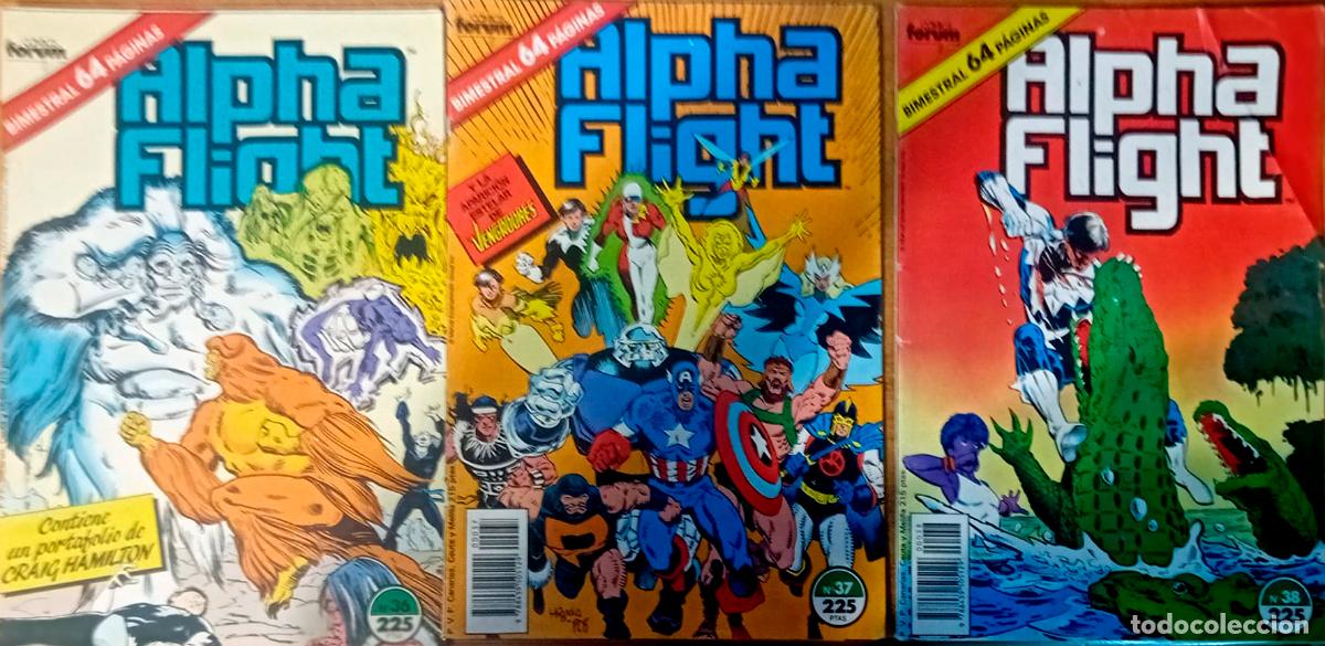 C&oacute;mics: comic ALPHA FLIGHT BIMESTRAL N&ordm; 36 - 37 y 38 buen estado - Foto 1