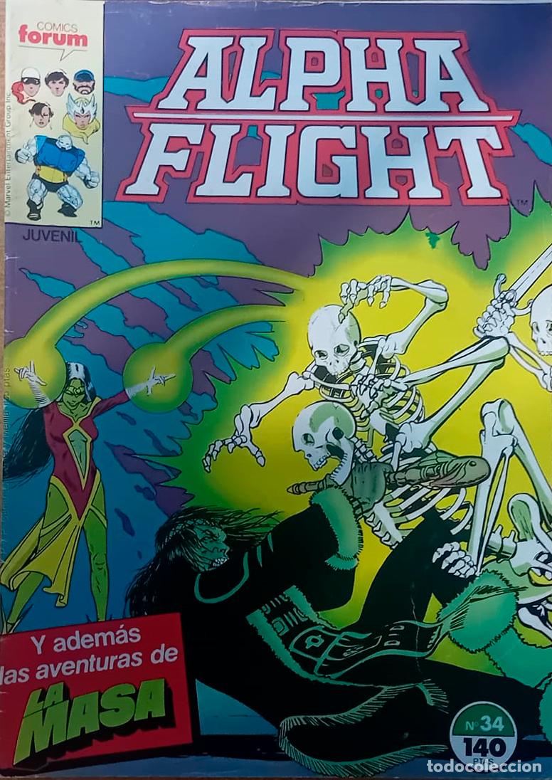 C&oacute;mics: comic ALPHA FLIGHT N&ordm; 34 buen estado - Foto 1