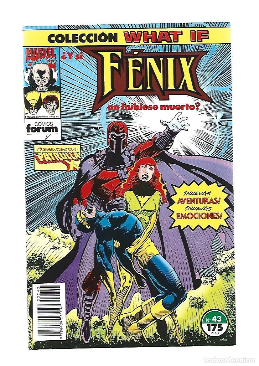 Comics: What If 43: &iquest;Y si F&eacute;nix no hubiese muerto?, 1992, Forum, muy buen estado. Contiene poster