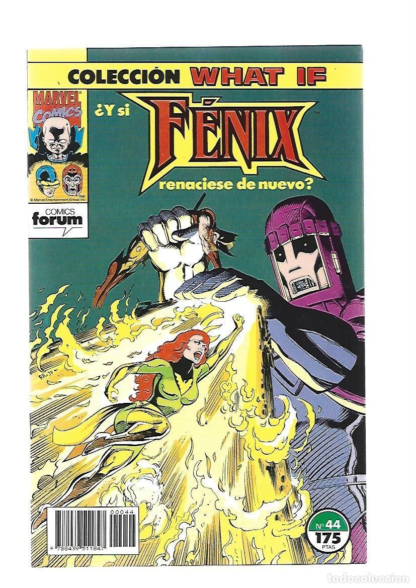 Comics: What If 44: &iquest;Y si F&eacute;nix renaciese de nuevo?, 1992, Forum, muy buen estado. Contiene poster