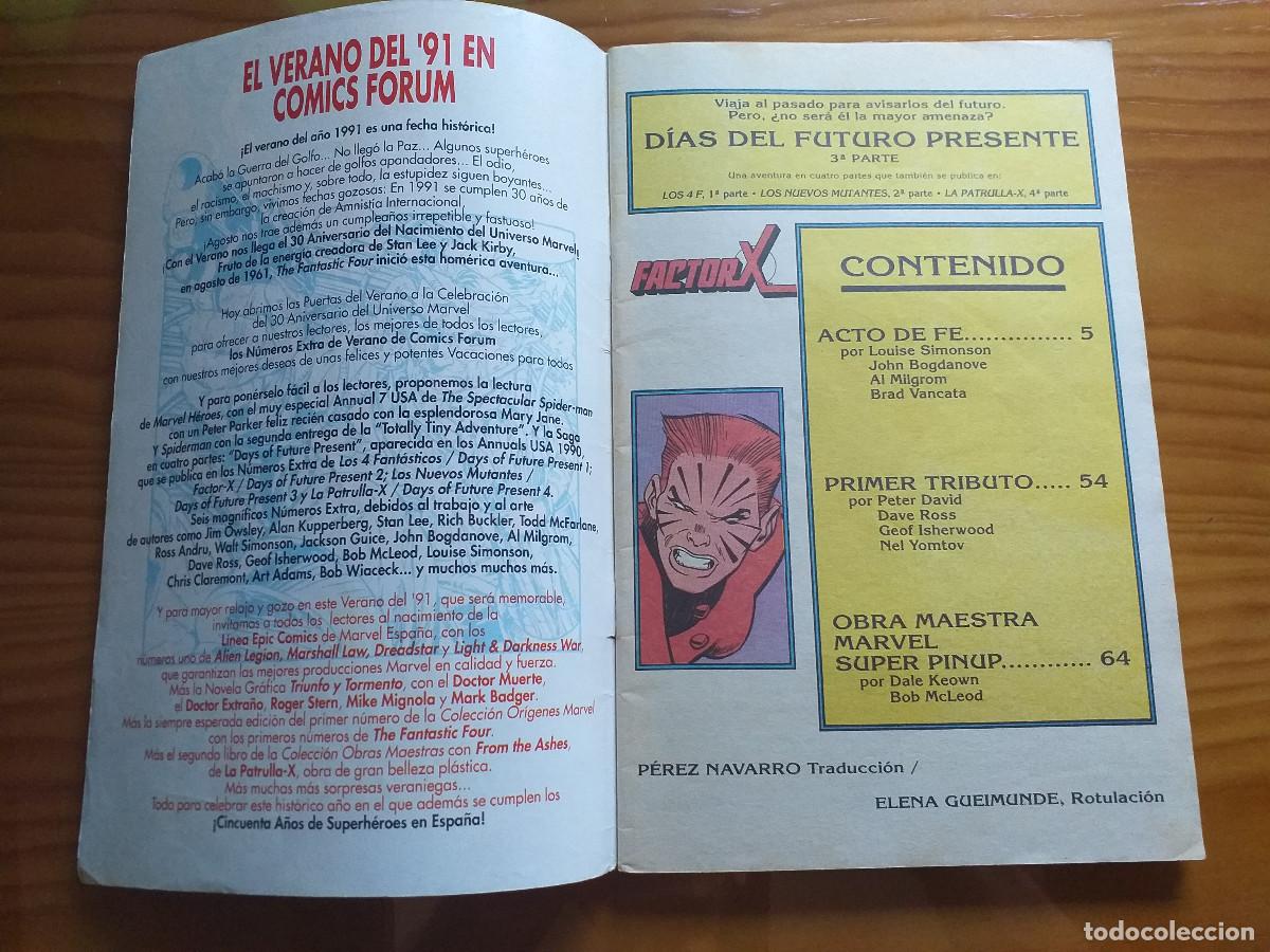 C&oacute;mics: FACTOR-X EXTRA VERANO 1991 - D&iacute;as del Futuro Presente 3&ordf; Parte - FORUM - Foto 6