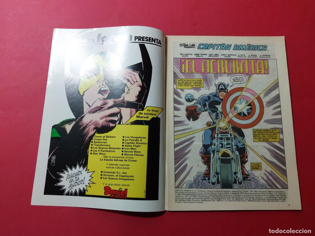 C&oacute;mics: Capit&aacute;n Am&eacute;rica N&ordm; 40 Marvel Comics REf CC - Foto 2