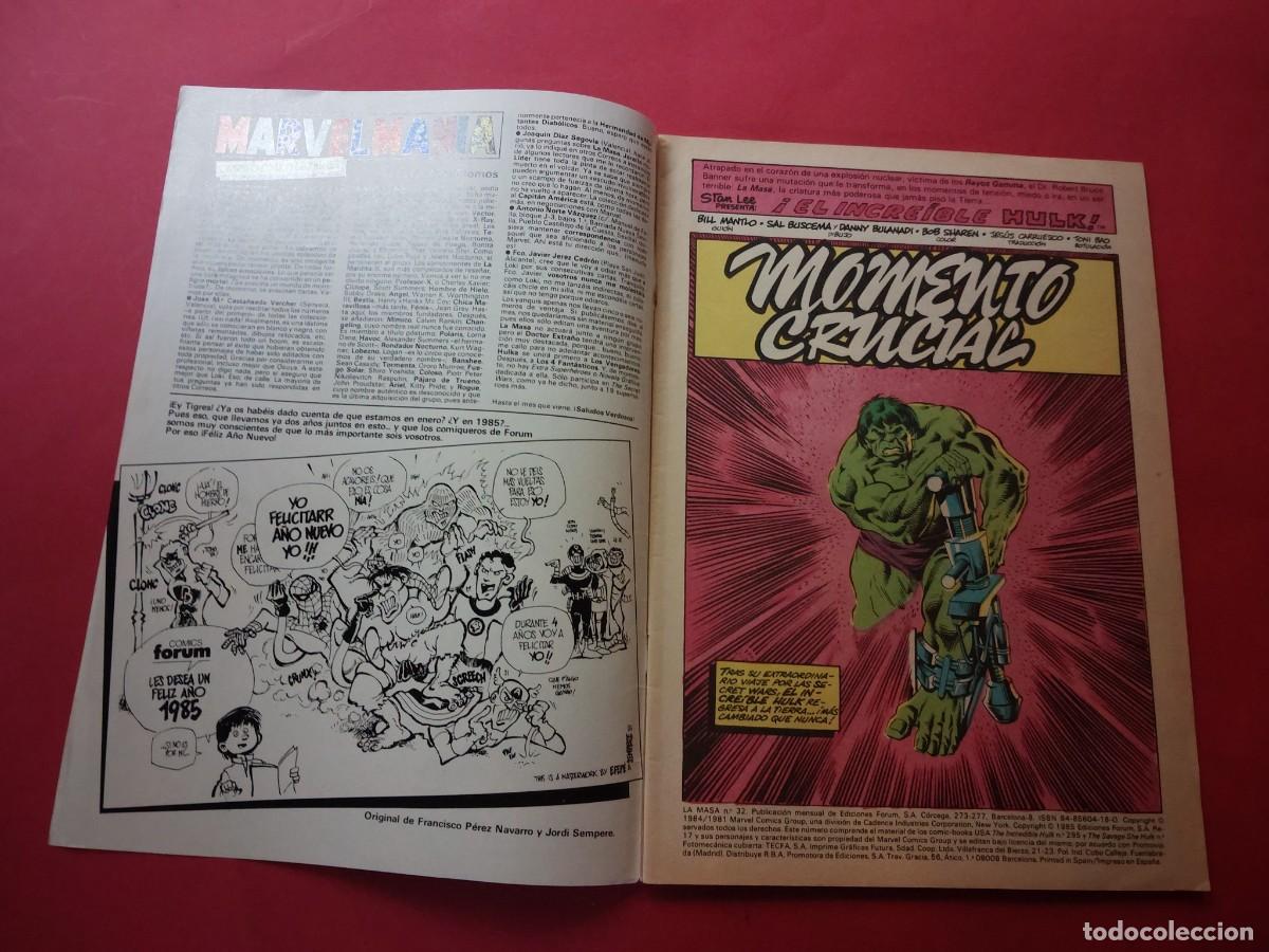 C&oacute;mics: La Masa N&ordm; 32 Marvel Comics Ref C8 - Foto 2