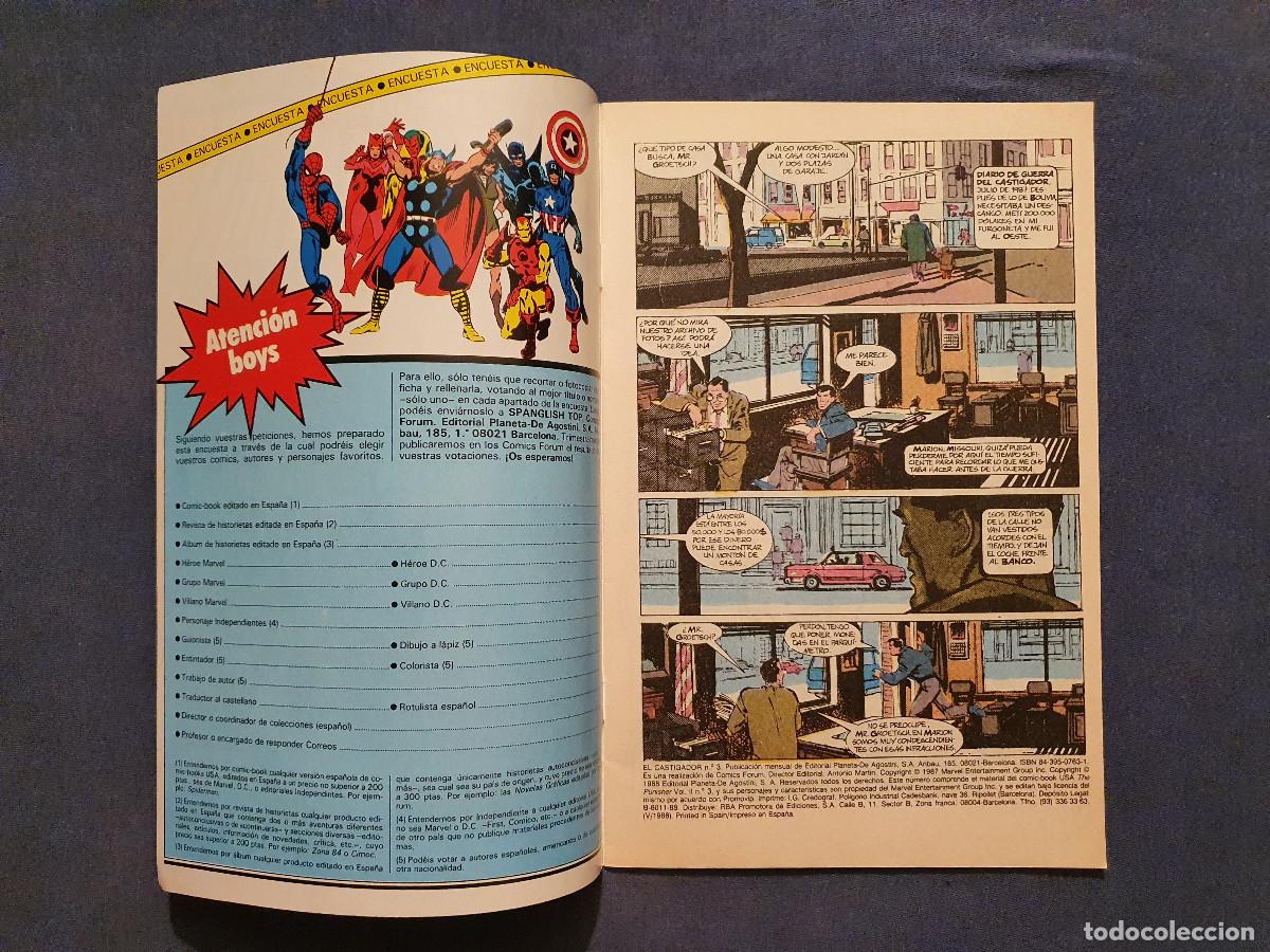 C&oacute;mics: EL CASTIGADOR VOL. 1 # 3 (FORUM) - 1988 - Foto 3