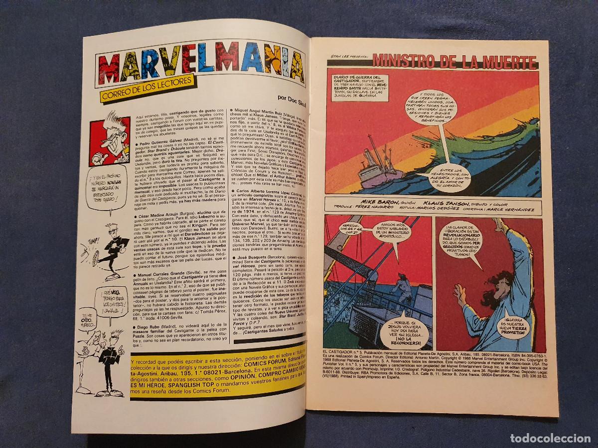C&oacute;mics: EL CASTIGADOR VOL. 1 # 5 (FORUM) - 1988 - Foto 3