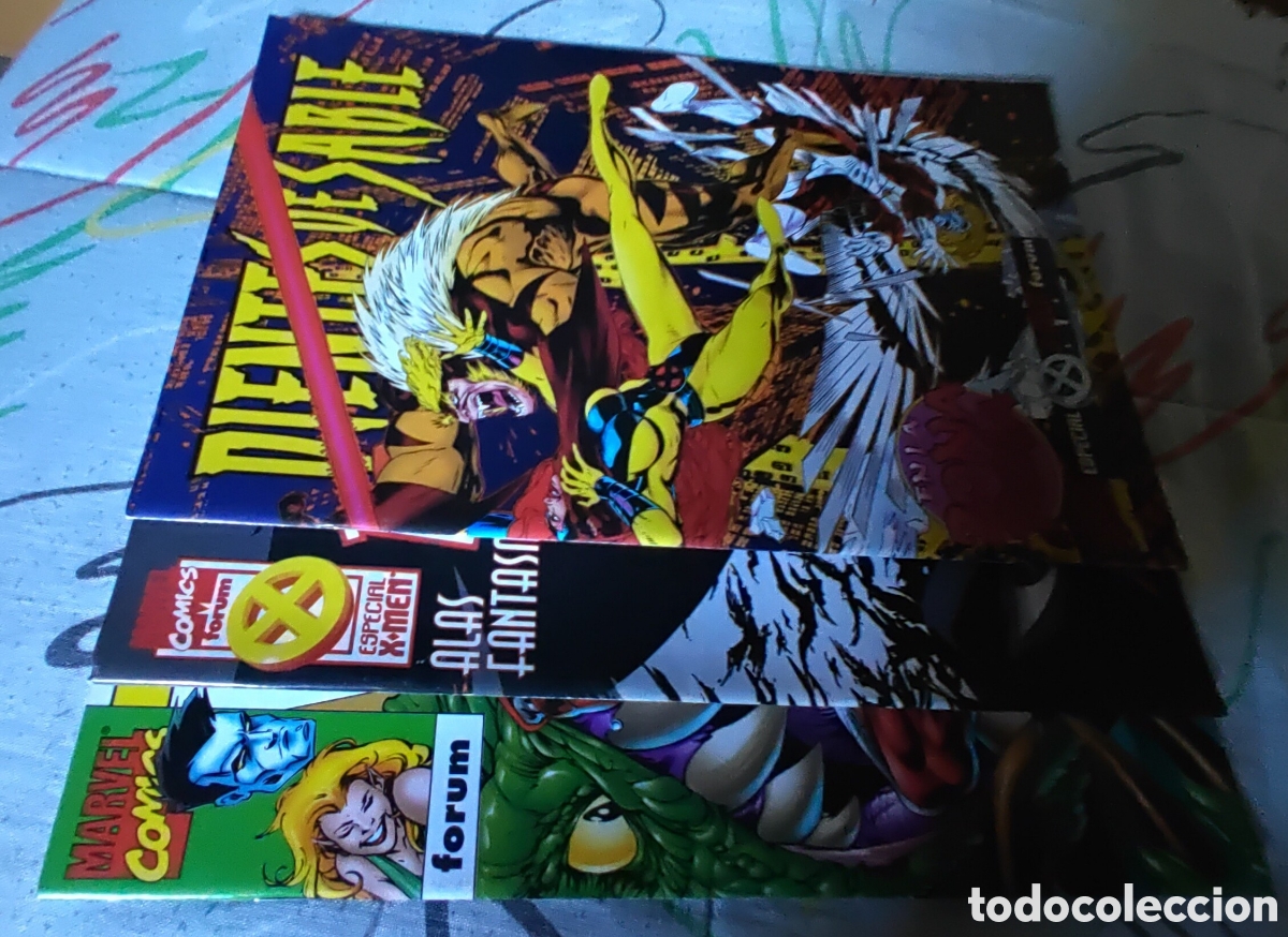 C&oacute;mics: DIENTES DE SABLE, ARCANGEL y COLOSO (lote 3 comics Forum) - Foto 2