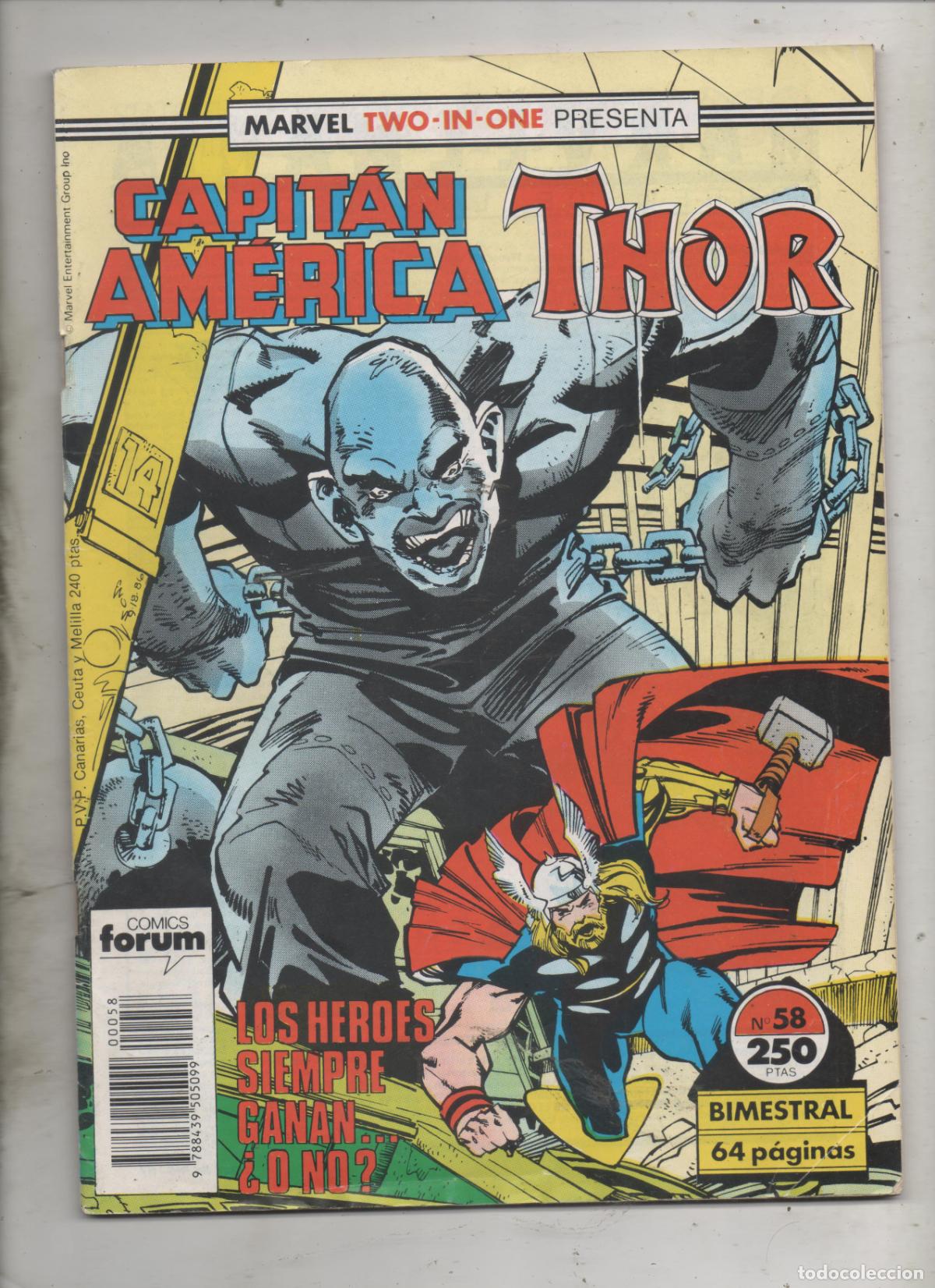 C&oacute;mics: CAPITAN AMERICA THOR N&ordm; 58 . FORUM -F1 - Foto 1