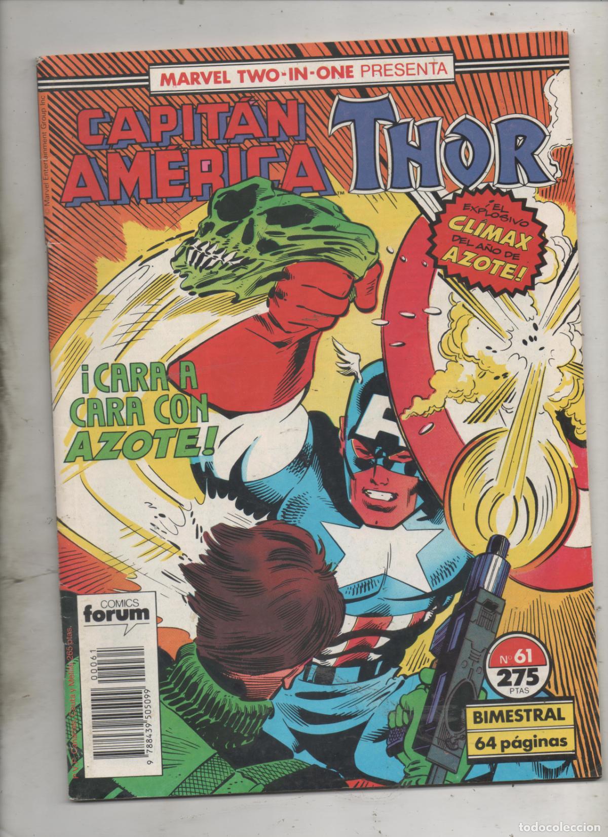 C&oacute;mics: CAPITAN AMERICA THOR N&ordm; 61 . FORUM -F1 - Foto 1