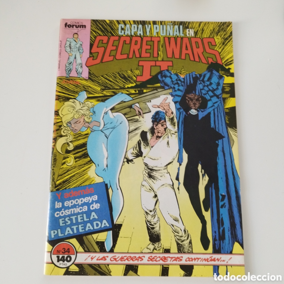 Comics: CAPA Y PU&Ntilde;AL / EN SECRET WARS II / # 34 / FORUM / 1987 /