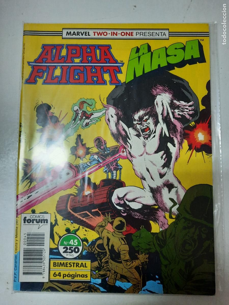 C&oacute;mics: MARVEL TWO-IN-ONE ALPHA FLIGHT/LA MASA N&ordm; 39,45 Y 46 - ED. FORUM - Foto 2
