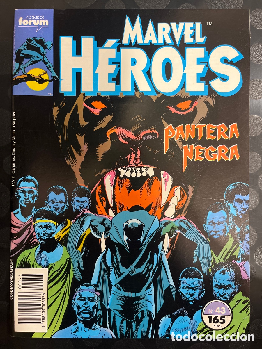C&oacute;mics: MARVEL H&Eacute;ROES N.43 PANTERA NEGRA ( 1986/1993 ) - Foto 2