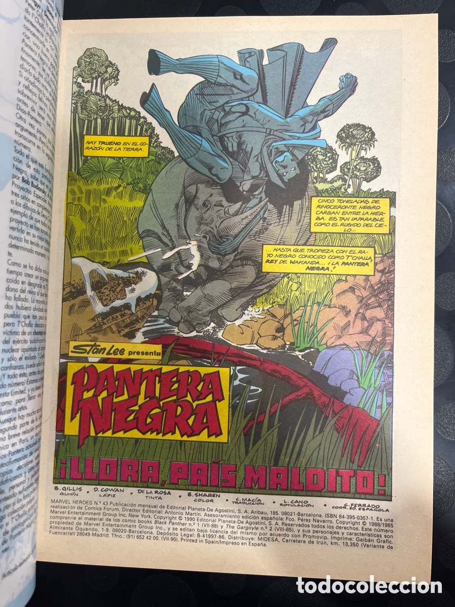 C&oacute;mics: MARVEL H&Eacute;ROES N.43 PANTERA NEGRA ( 1986/1993 ) - Foto 4