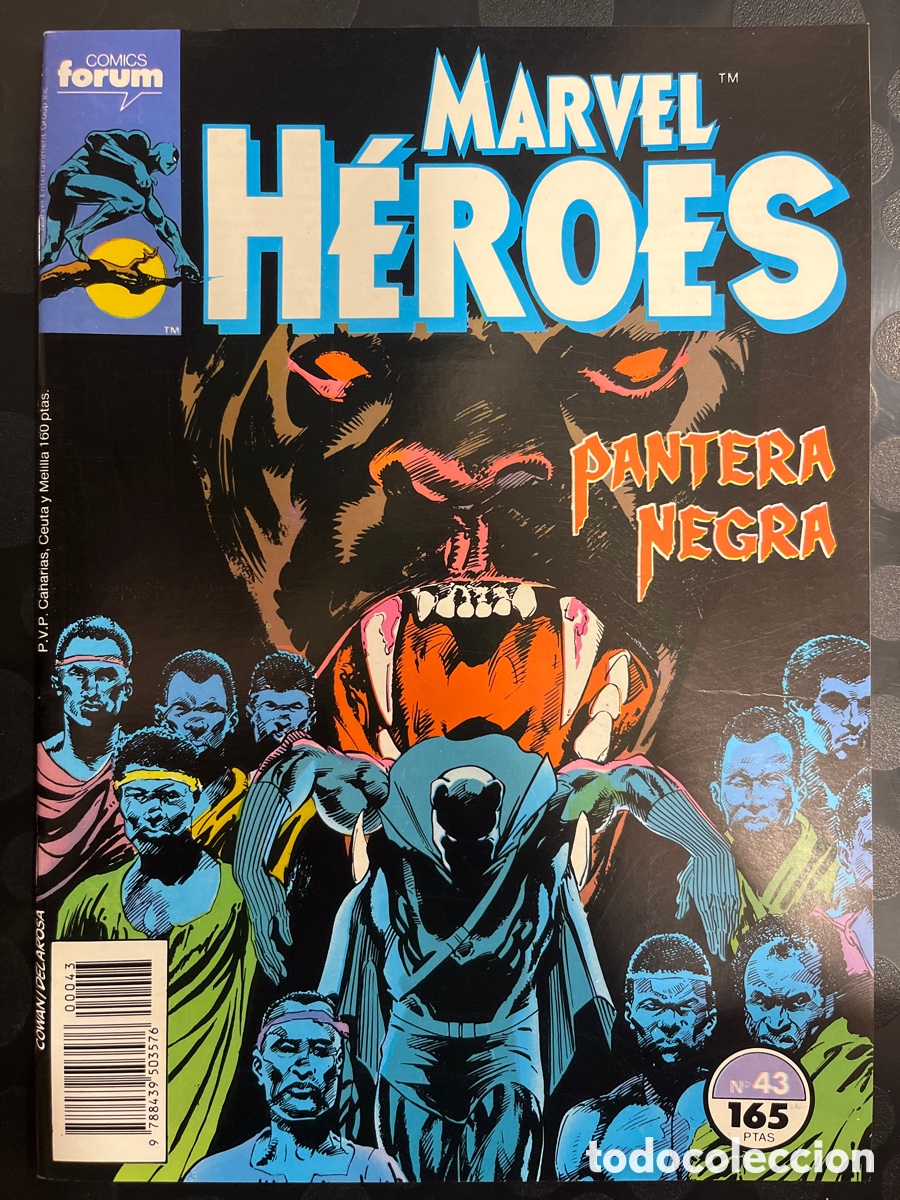 C&oacute;mics: MARVEL H&Eacute;ROES N.43 PANTERA NEGRA ( 1986/1993 ) - Foto 1