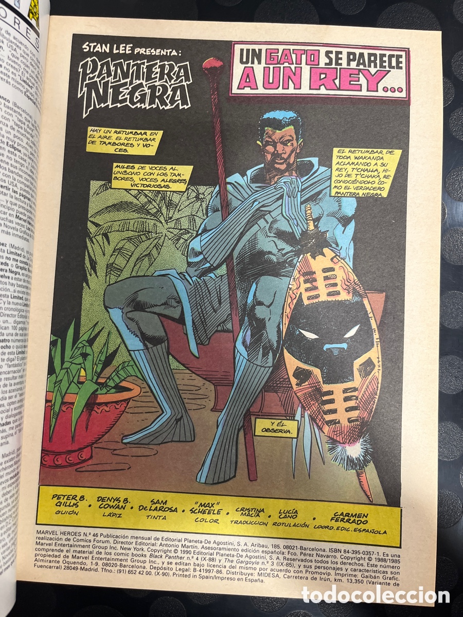 C&oacute;mics: MARVEL H&Eacute;ROES N.46 PANTERA NEGRA ( 1986/1993 ) - Foto 3