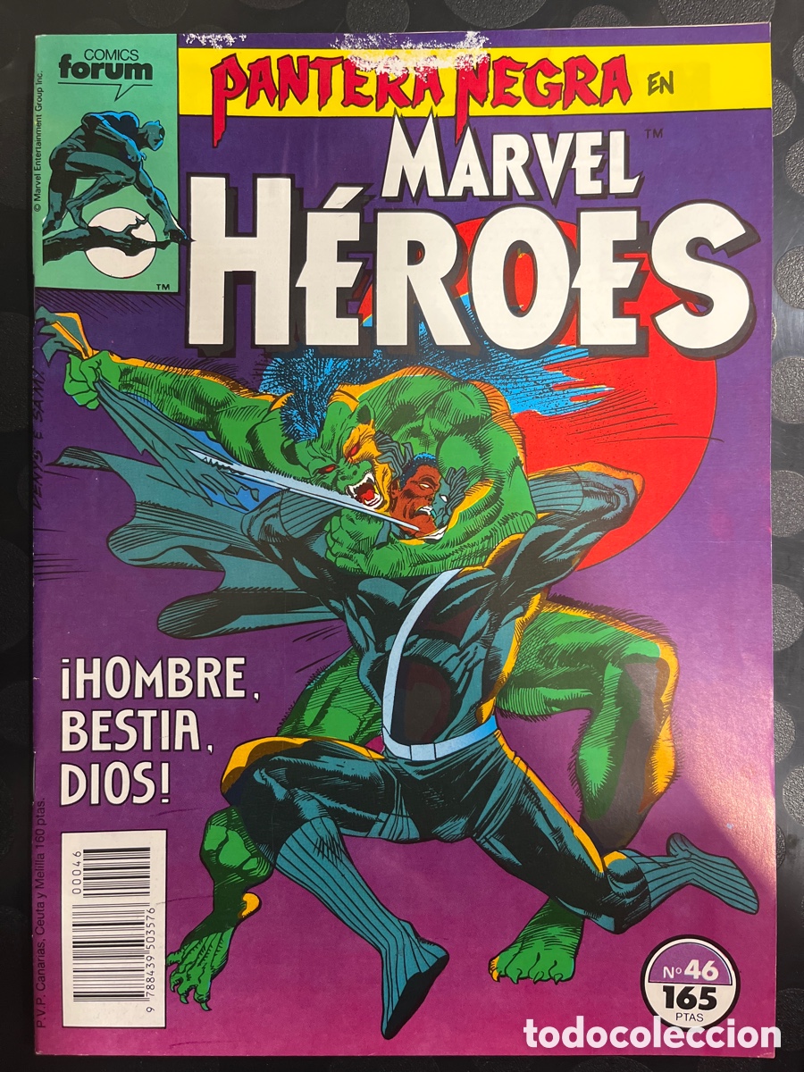 C&oacute;mics: MARVEL H&Eacute;ROES N.46 PANTERA NEGRA ( 1986/1993 ) - Foto 1