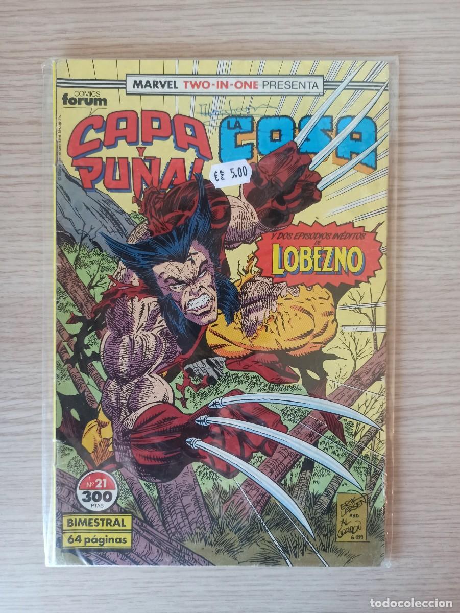 C&oacute;mics: CAPA Y PU&Ntilde;AL CON LA COSA - MARVEL TWO IN ONE (Ed. Comics Forum) N&ordm; 21 - Foto 1