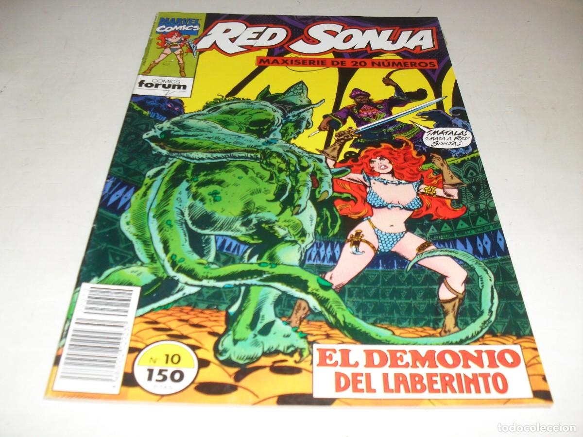 C&oacute;mics: RED SONJA,LA DIABLESA DE LA ESPADA,N&ordm; 10,(DE 2O),CON THONGOR DE COMPLEMENTO.FORUM,1992 - Foto 1