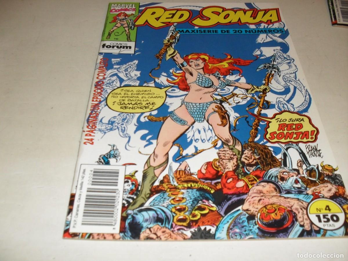 C&oacute;mics: RED SONJA,LA DIABLESA DE LA ESPADA,N&ordm; 4,(DE 2O),CON THONGOR DE COMPLEMENTO.FORUM,1992 - Foto 1