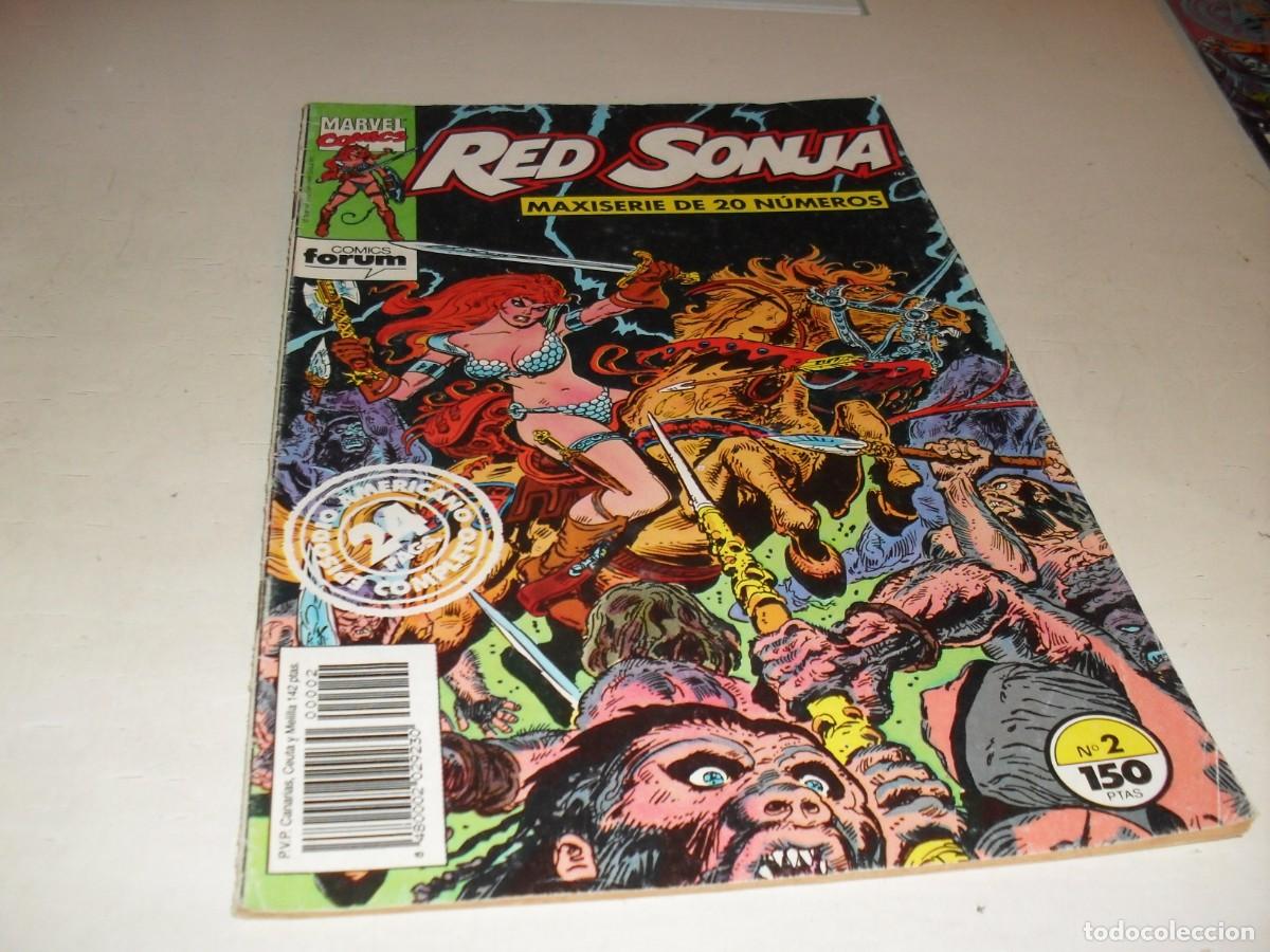 C&oacute;mics: RED SONJA,LA DIABLESA DE LA ESPADA,N&ordm; 2,(DE 2O),CON THONGOR DE COMPLEMENTO.FORUM,1992 - Foto 1