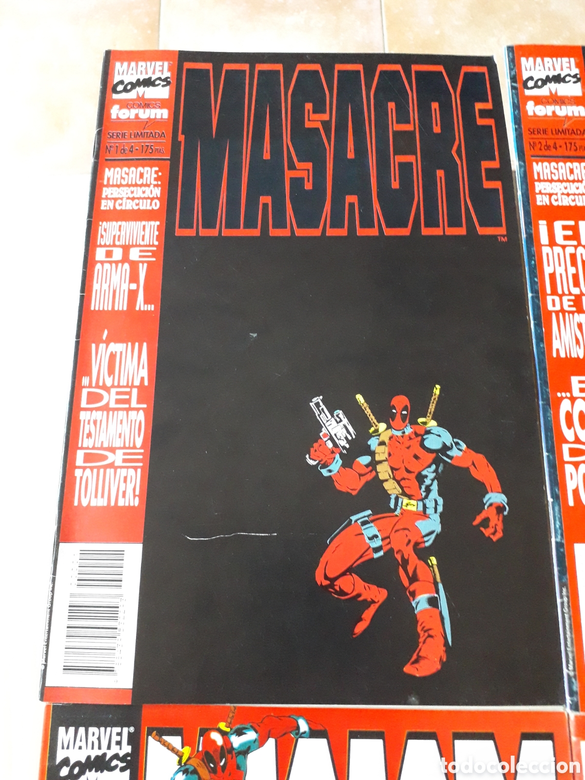 C&oacute;mics: MASACRE DEADPOOL. PERSECUCI&Oacute;N EN C&Iacute;RCULO. SERIE LIMITADA 4 NUM. &iexcl; COMPLETA! - Foto 2