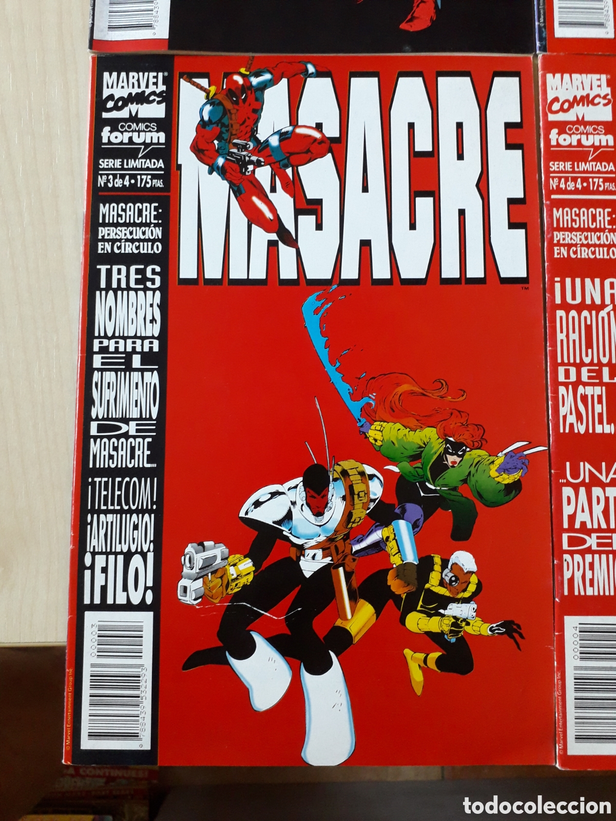 C&oacute;mics: MASACRE DEADPOOL. PERSECUCI&Oacute;N EN C&Iacute;RCULO. SERIE LIMITADA 4 NUM. &iexcl; COMPLETA! - Foto 4