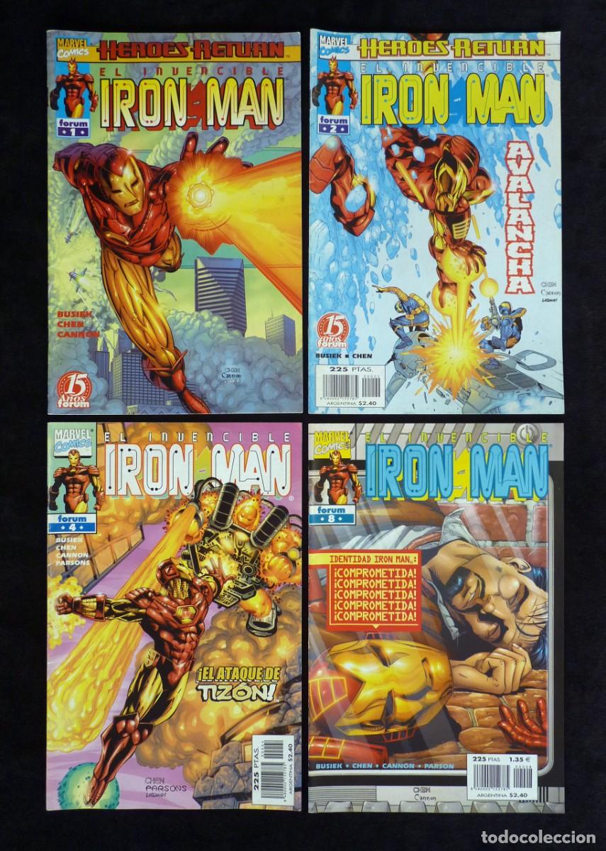 C&oacute;mics: LOTE DE 23 COMICS IRON MAN. ED. FORUM, VARIAS SERIES. LEER - Foto 4