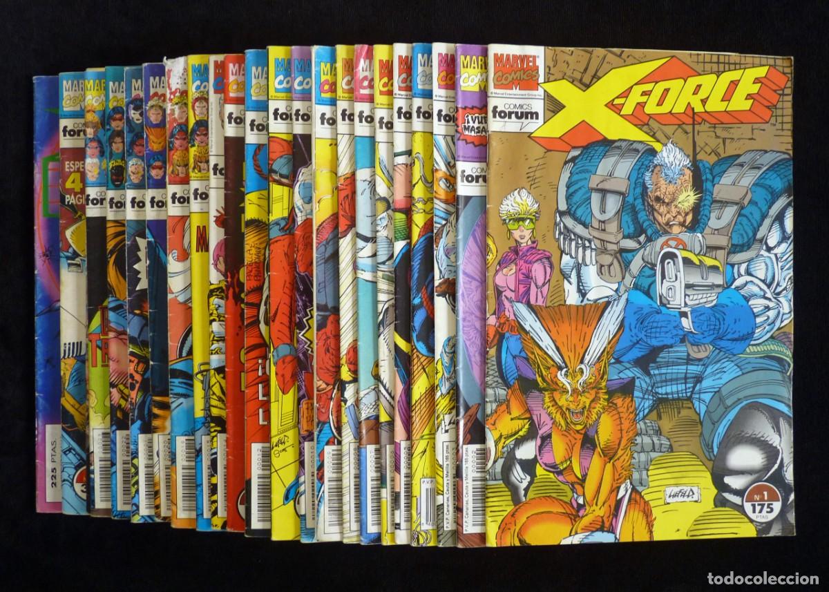 C&oacute;mics: LOTE DE 23 COMICS X-FORCE. ED. FORUM, VARIAS SERIES. LEER - Foto 1