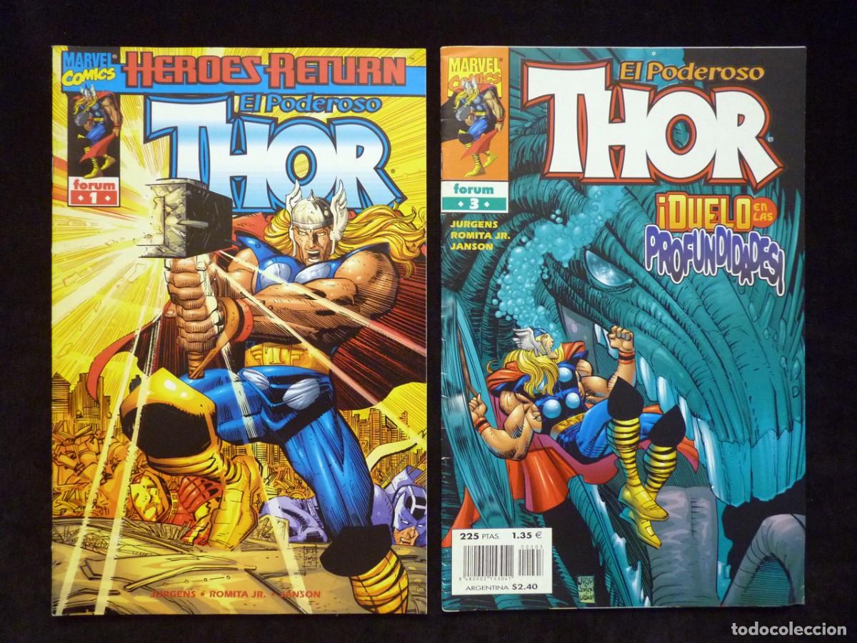 C&oacute;mics: LOTE DE 6 COMICS EL PODEROSO THOR. ED. FORUM. LEER - Foto 4