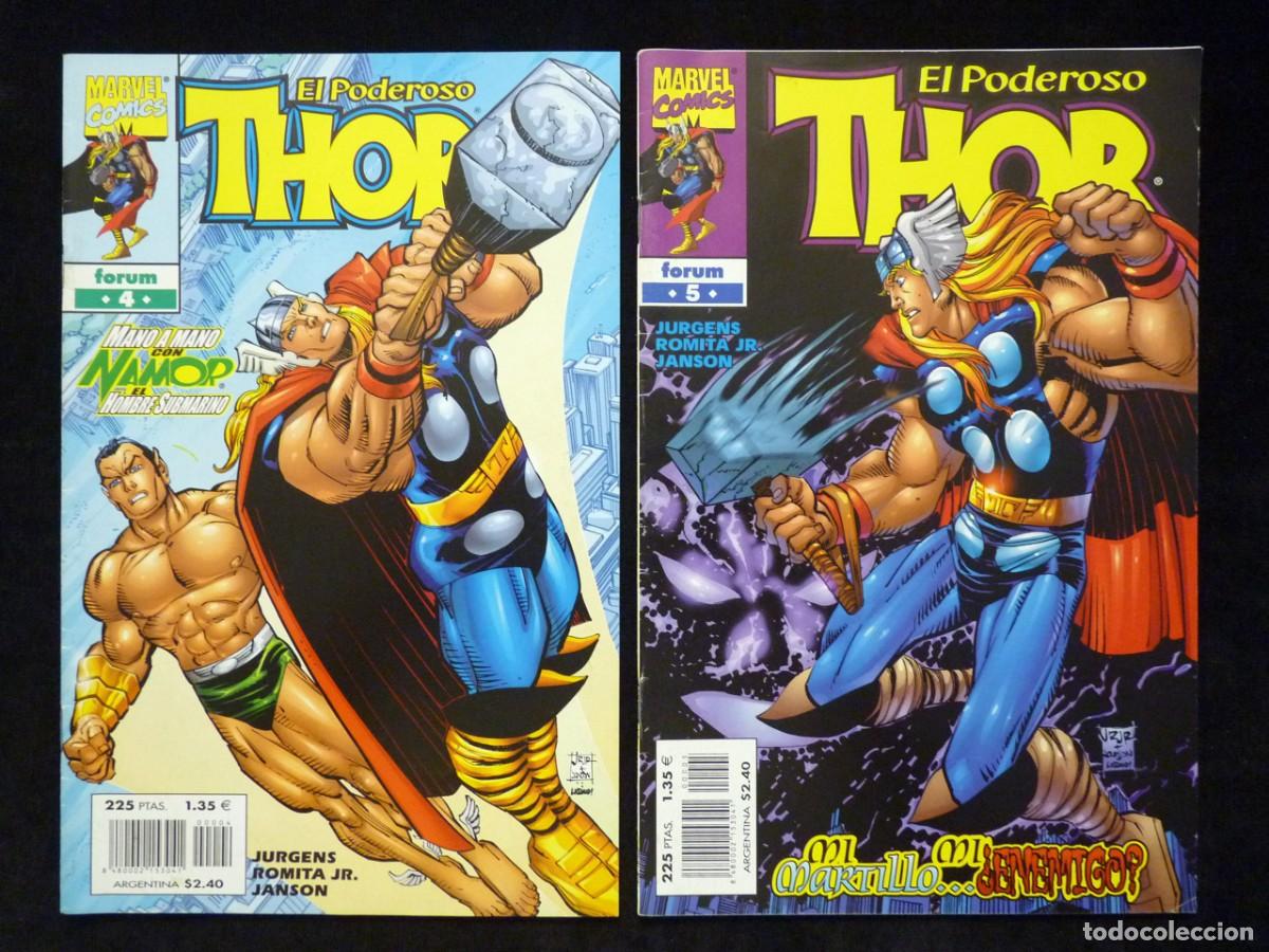 C&oacute;mics: LOTE DE 6 COMICS EL PODEROSO THOR. ED. FORUM. LEER - Foto 5