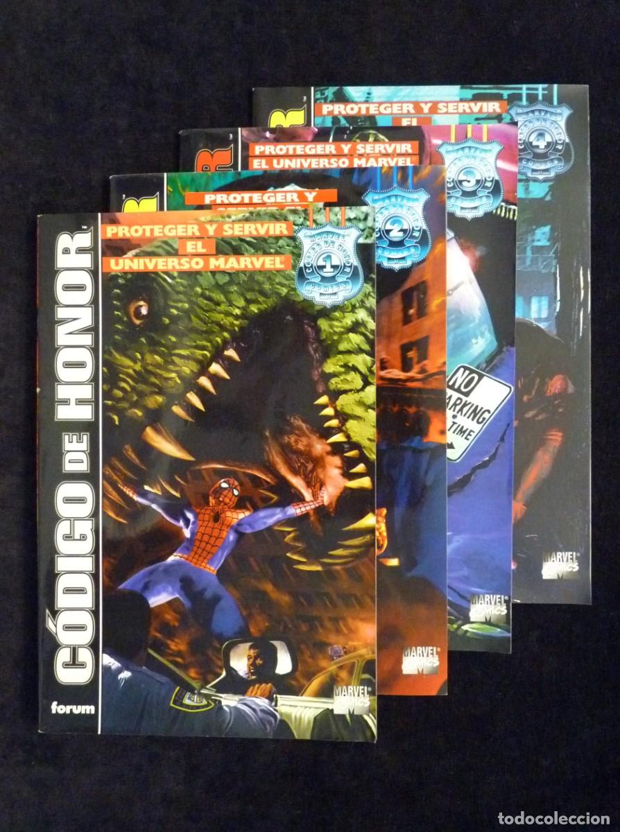 C&oacute;mics: LOTE DE 4 COMICS, C&Oacute;DIGO DE HONOR. N&ordm; 1 Al 4. COMPLETA. ED. FORUM. LEER - Foto 1