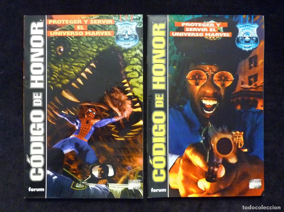 C&oacute;mics: LOTE DE 4 COMICS, C&Oacute;DIGO DE HONOR. N&ordm; 1 Al 4. COMPLETA. ED. FORUM. LEER - Foto 4