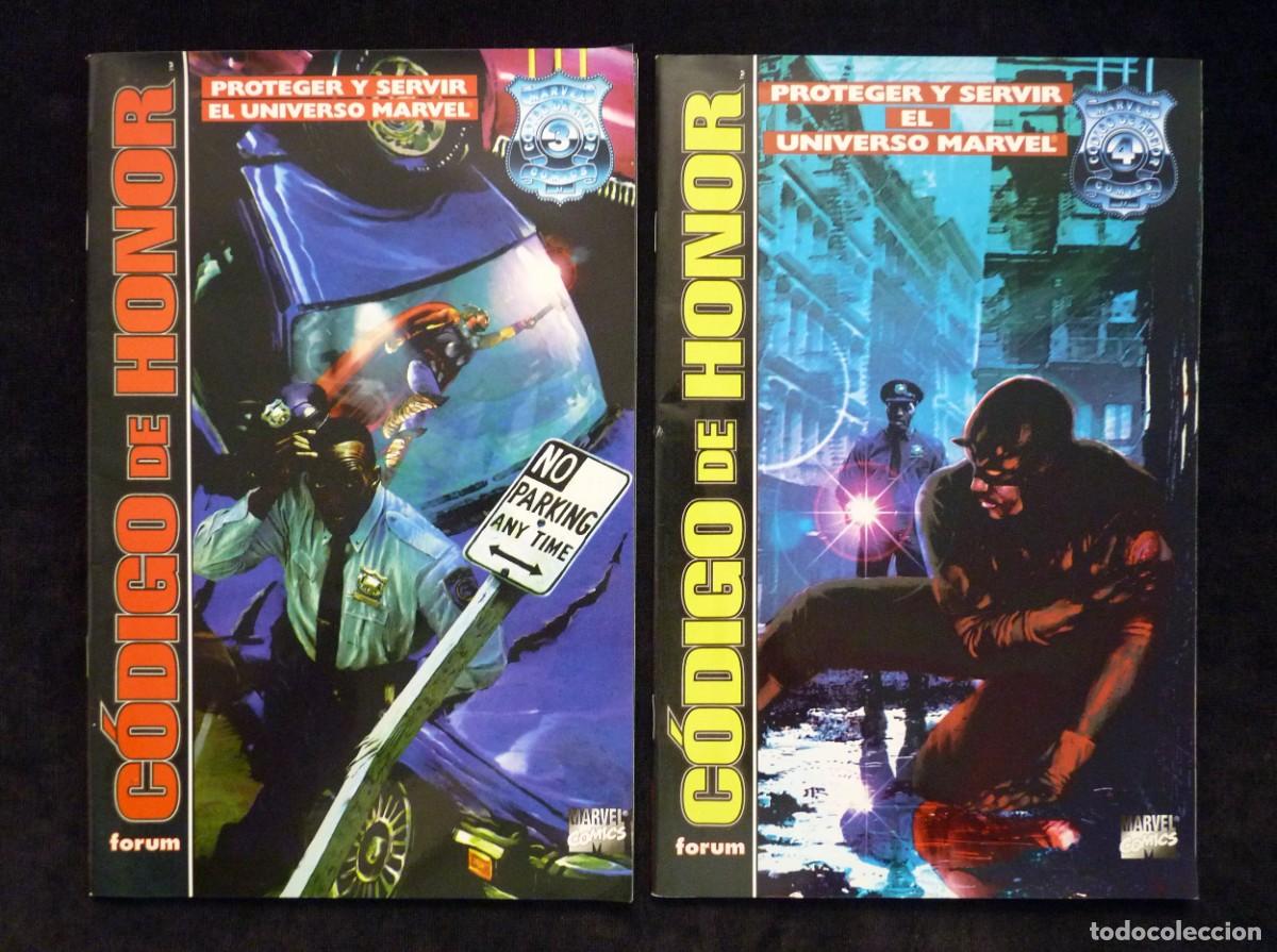 C&oacute;mics: LOTE DE 4 COMICS, C&Oacute;DIGO DE HONOR. N&ordm; 1 Al 4. COMPLETA. ED. FORUM. LEER - Foto 5