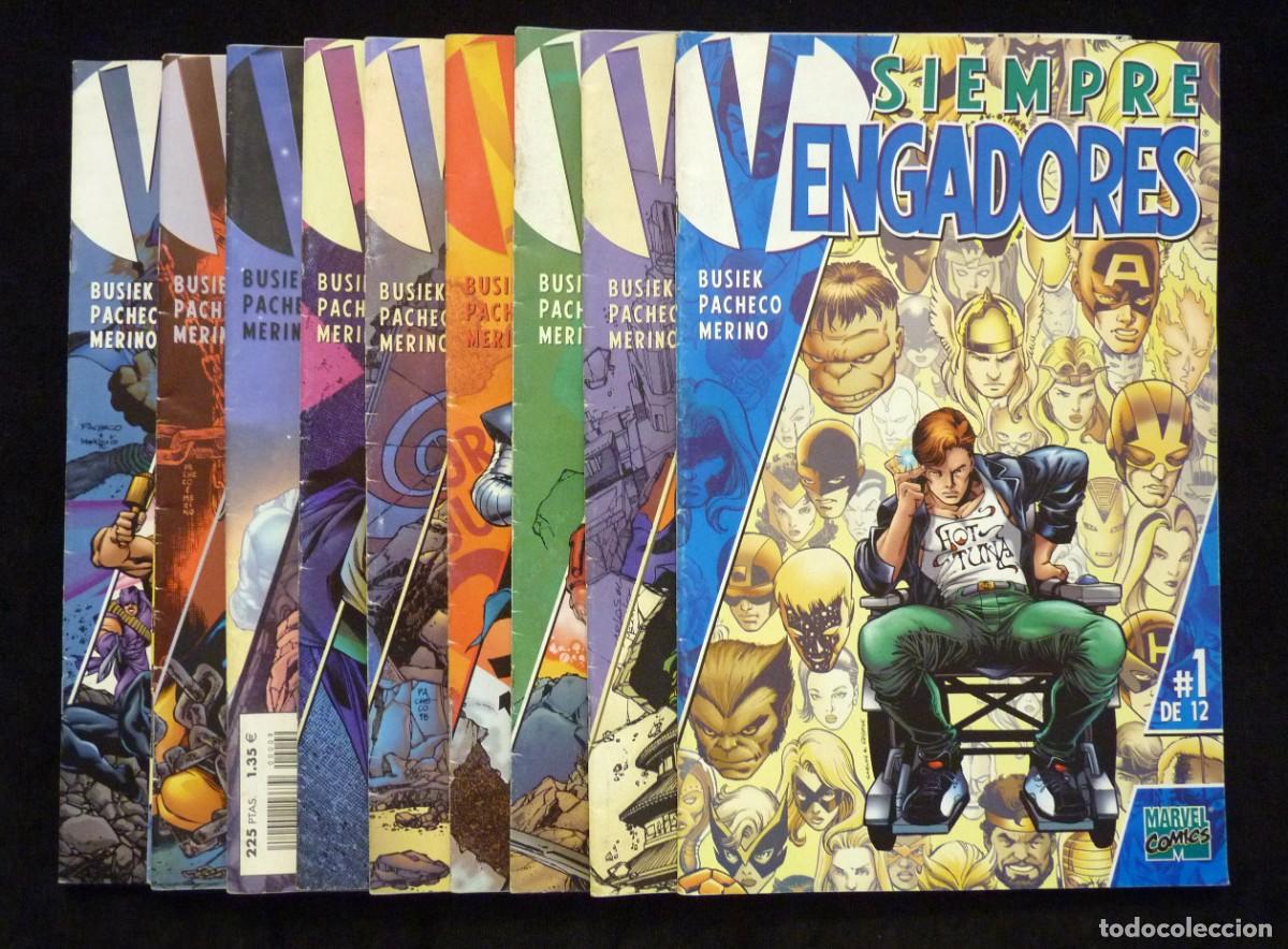 C&oacute;mics: LOTE DE 10 COMICS, SIEMPRE VENGADORES. ED. FORUM. LEER - Foto 1