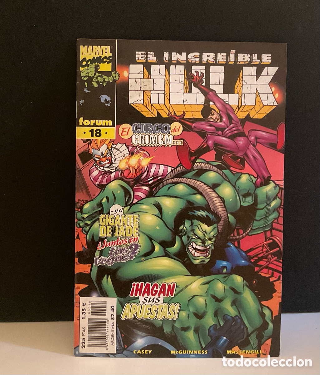 Comics: ‼️MARVEL COMICS FORUM EL INCREIBLE HULK EL CIRCO DEL CRIMEN N&ordm;18‼️