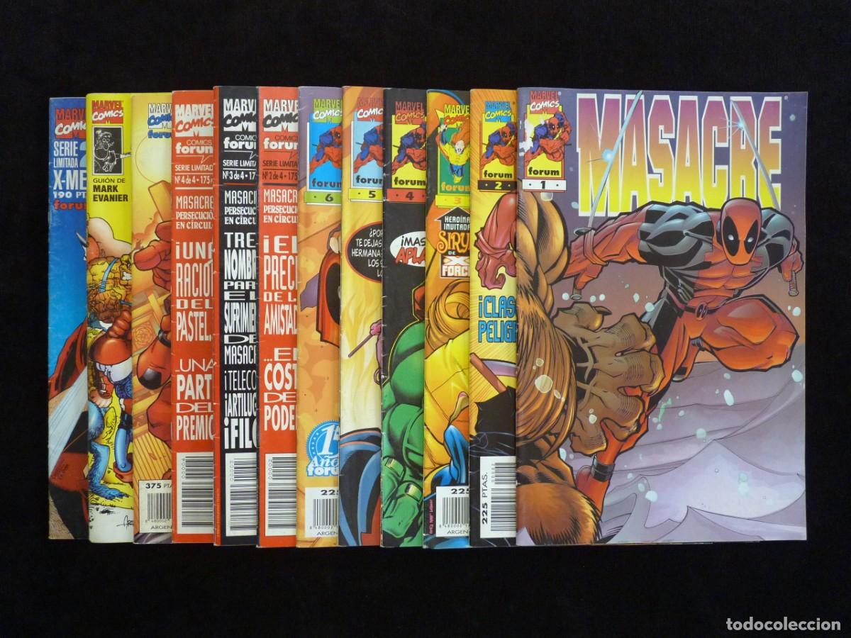 C&oacute;mics: LOTE DE 12 COMICS MASACRE. VARIAS SERIES. ED. FORUM. LEER - Foto 1