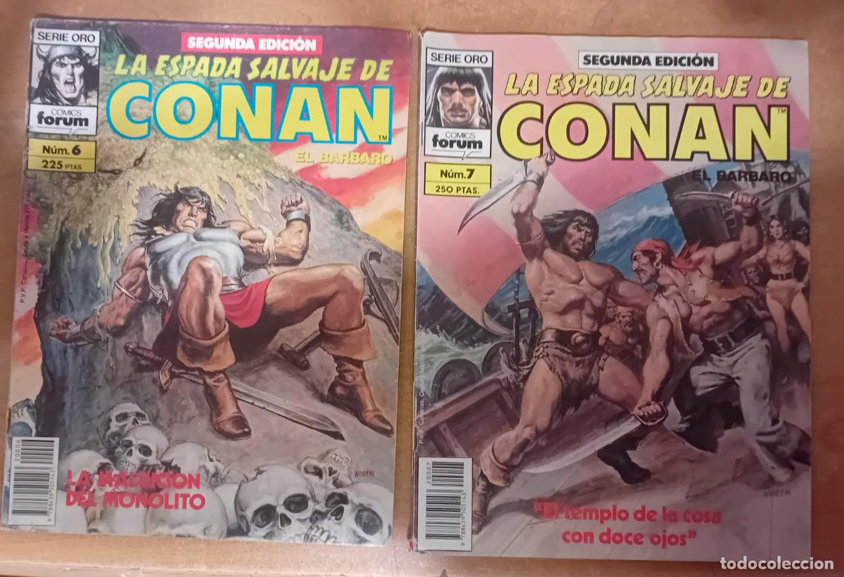 C&oacute;mics: Comic LA ESPADA SALVAJE DE CONAN EL B&Aacute;RBARO - VOL 1 - N&ordm; 6 y 7 ( 2 @ EDICIon ) - Foto 1