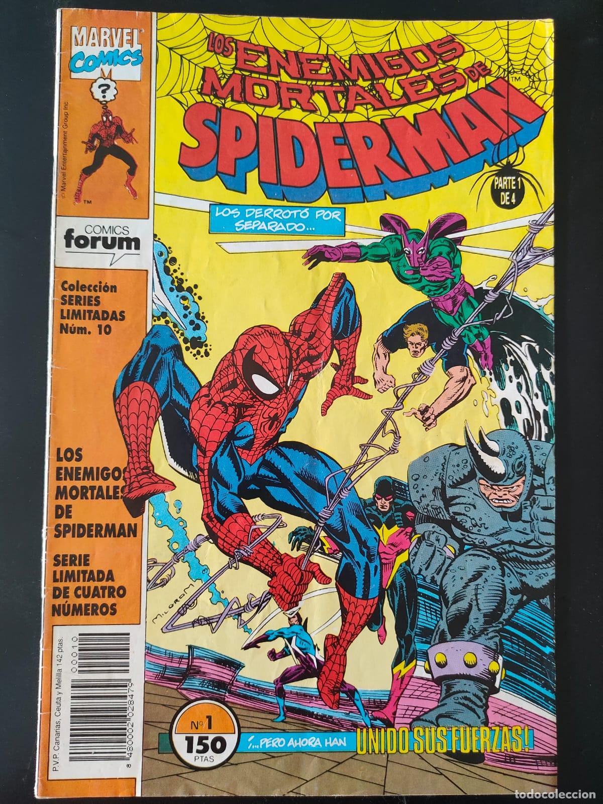 C&oacute;mics: LOS ENEMIGOS MORTALES DE SPIDERMAN NUMERO 1 - Foto 1
