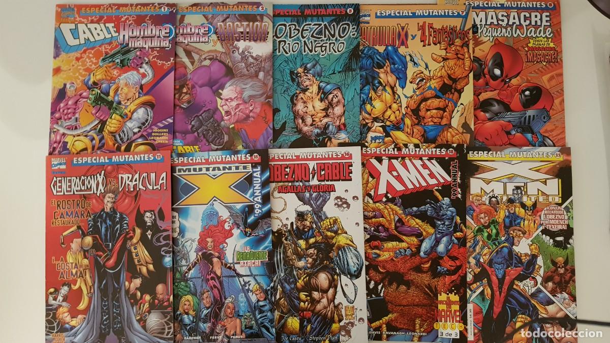 Comics: Especial mutantes 1, 2, 5, 7, 8, 11, 15, 16, 18, 22, 2001