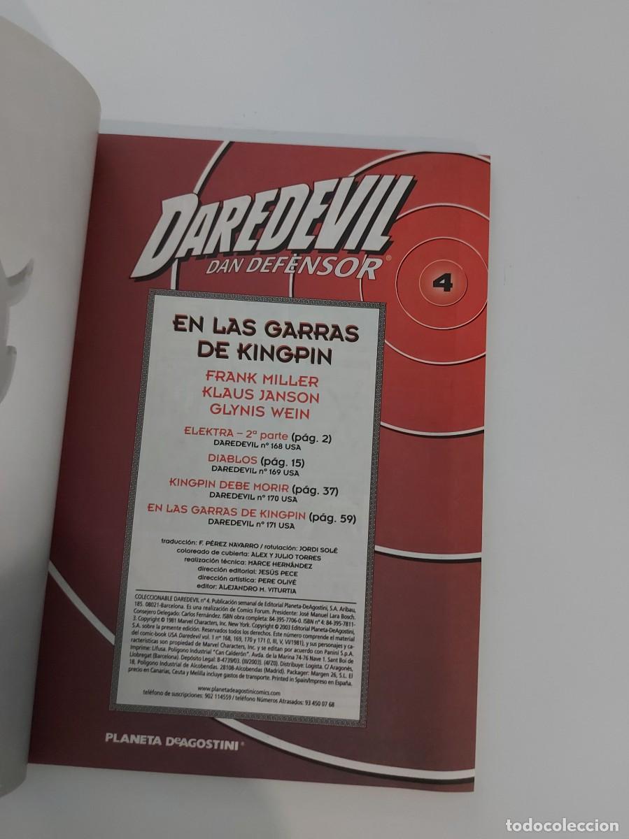 C&oacute;mics: COLECCIONABLE DAREDEVIL, DAN DEFENSOR N.&ordm; 3 Y 4 (DE 25). R&Uacute;STICA. PLANETA. FORUM. MARVEL. 2003. - Foto 12