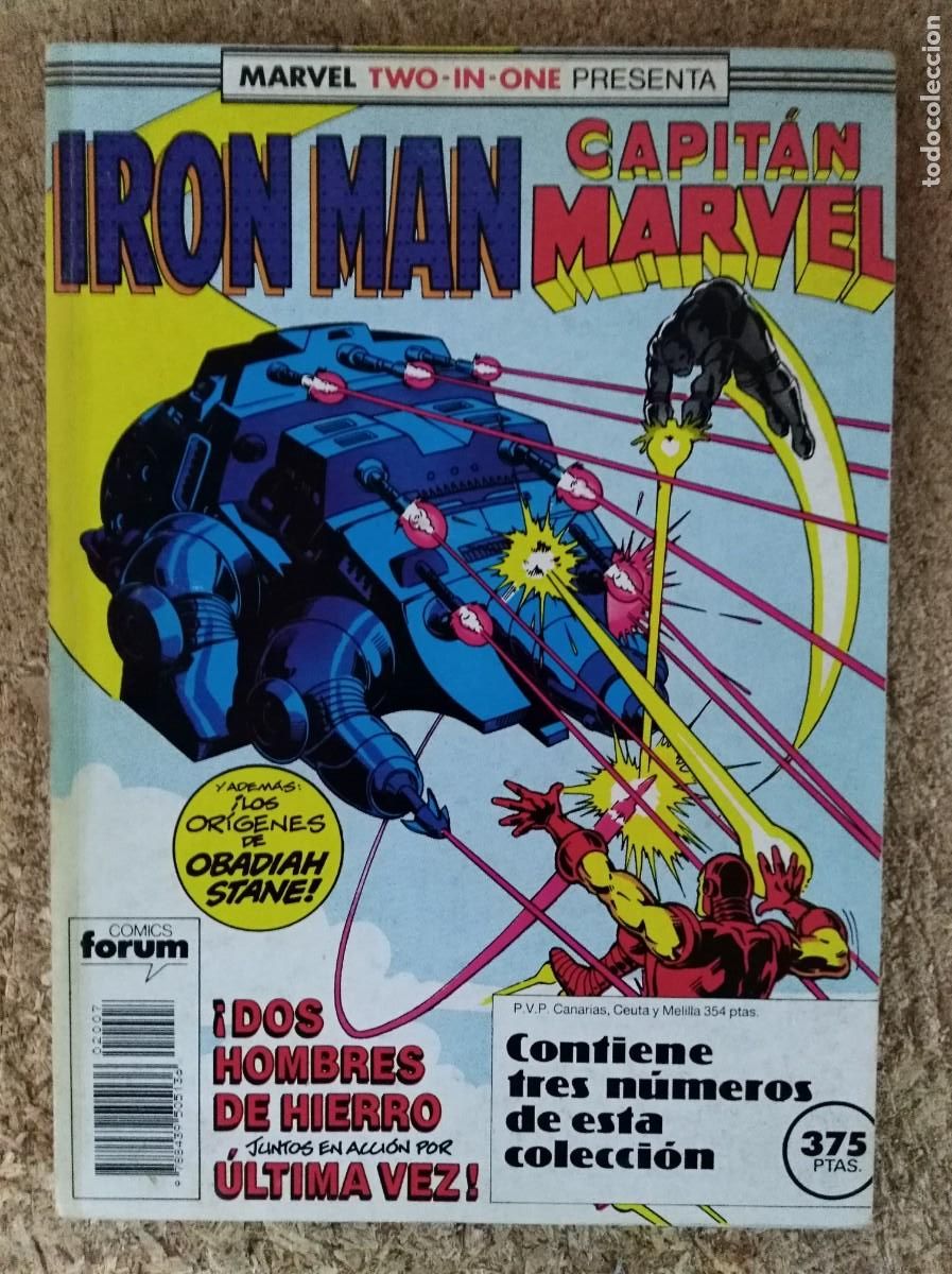 C&oacute;mics: Iron Man Capitan Marvel.Marvel Two-in-One.Retapado con los numeros 44 a 46.Marvel.Forum - Foto 1